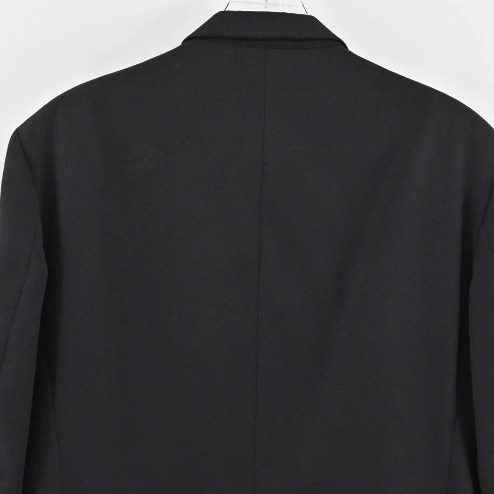 JEAN PAUL GERMAIN Mens Wool Blazer Size 42R Black Classic Single Breasted Jacket